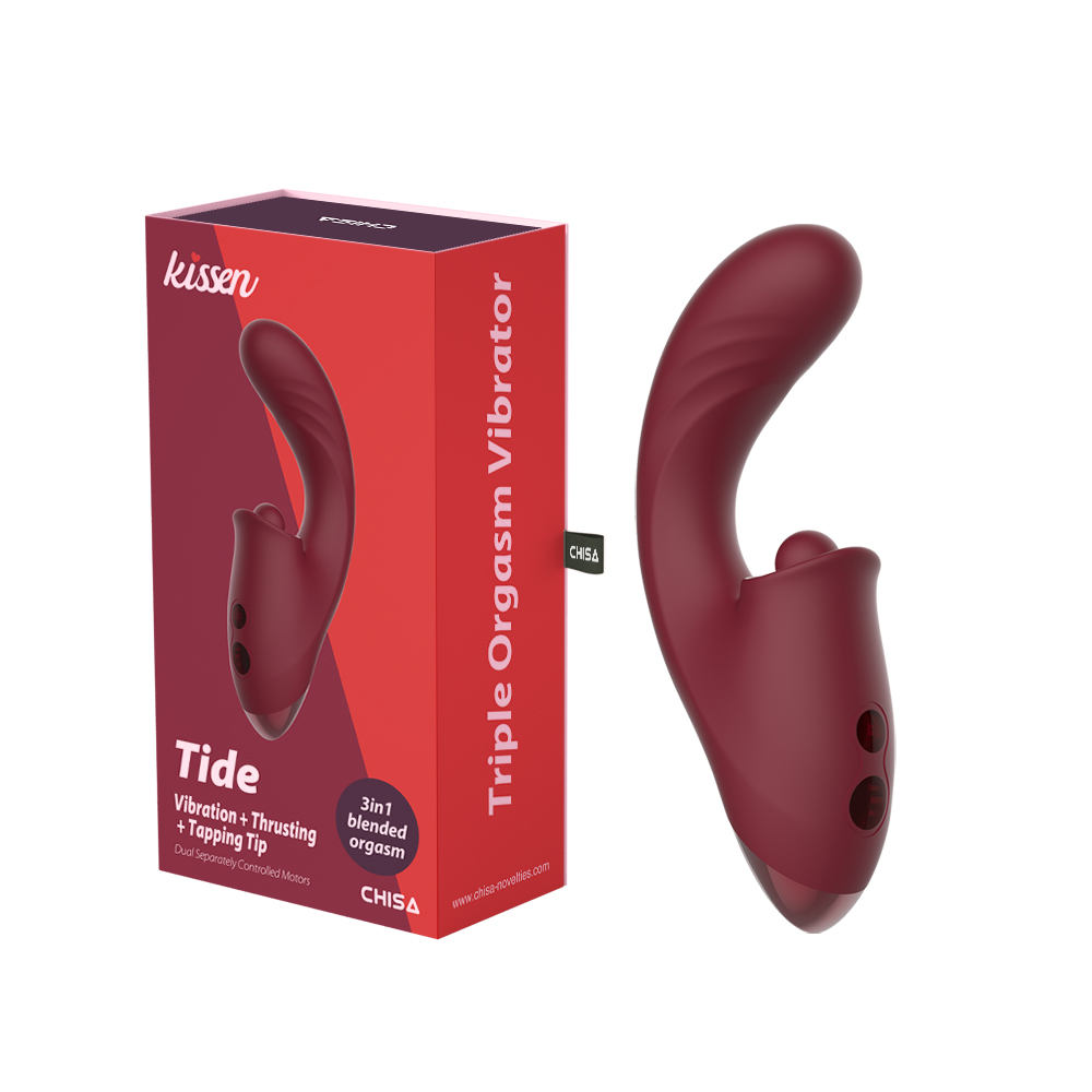 Вибратор три в одном Tide Chisa Kissen с фрикциями и клиторальной стимуляцией, 17.8 см х 8 см фото №0 — секс игрушки: Украина, NO TABOO