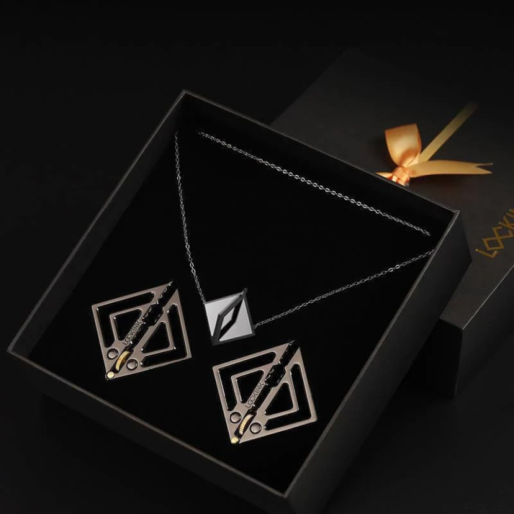 Зажимы для сосков с легкой подвеской LOCKINK Metal Nipple Clamps with Light Pendant темный металл, фото №2 — секс шоп Украина, NO TABOO