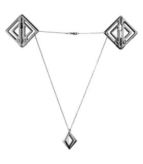 Затискачі для сосків з легкою підвіскою LOCKINK Metal Nipple Clamps with Light pendant темний метал - No Taboo