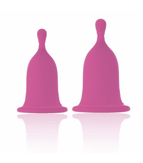 Менструальные чаши RS Femcare Cherry Cup 2 шт, в косметичке, розовые - No Taboo