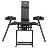 Бондажный стул Master Series Leg Spreader Obedience Chair с фиксаторами, черный, фото №1 — секс шоп Украина, NO TABOO