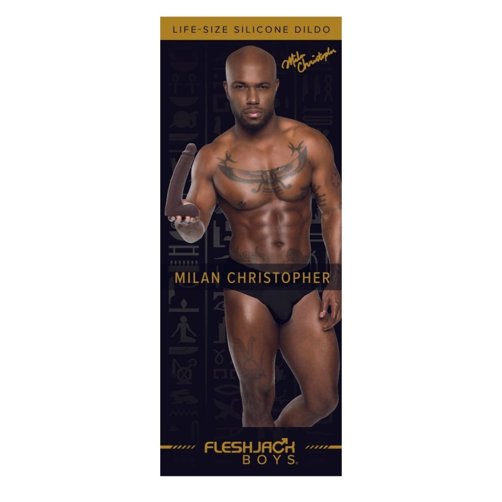 Фаллоимитатор реалистичный Fleshlight Fleshjack Boys Milan Christopher, коричневый, 23 см фото №10 — секс игрушки: Украина, NO TABOO