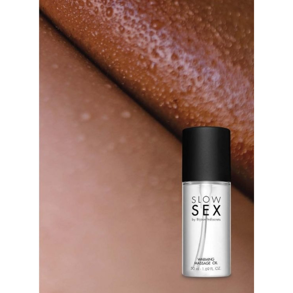 Разогревающее съедобное массажное масло Slow Sex Bijoux Indiscrets, 50 мл, фото №5 — секс шоп Украина, NO TABOO
