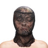 Кружевная маска на всё лицо NS Novelties Fetish & Fashion Lace Hood чёрная, OS, фото №1 — секс шоп Украина, NO TABOO