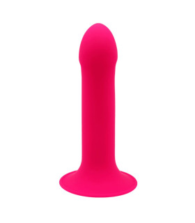 Фалоiмiтатор термореактивний Hitsens 2 Adrien Lastic подвійної щільності, на присосці, рожевий, 16.8 х 3.7 см - No Taboo