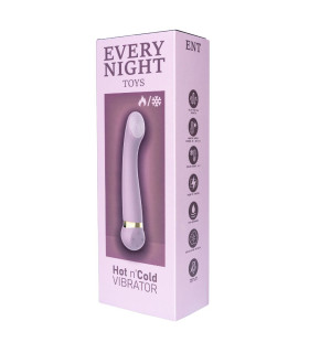 Вібратор з охолодженням та підігрівом Every Night Toys для точки G, фіолетовий - No Taboo