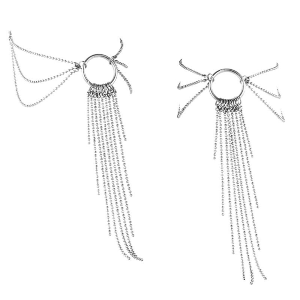 Браслеты для ног Bijoux Indiscrets Magnifique Feet Chain, серебристые, фото №2 — секс шоп Украина, NO TABOO