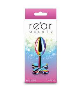 Анальная пробка NS Novelties Rear Assets Clover разноцветная, 9.2 х 3.7 см - No Taboo