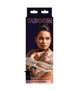 Бондажная веревка Taboom Bondage Rope, 10 м х 7 мм, бежевая - No Taboo