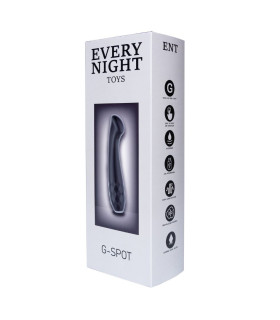 Вибратор вагинальный Every Night Toys для точки G, с рельефной рукояткой, черный, 17.5 х 3.5 см - No Taboo
