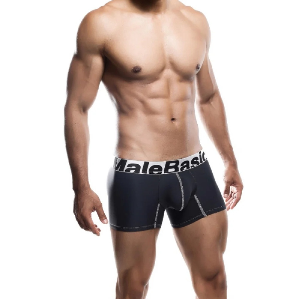 Мужские трусы боксеры MaleBasics Performance Boxer, черные, M, фото №3 — секс шоп Украина, NO TABOO