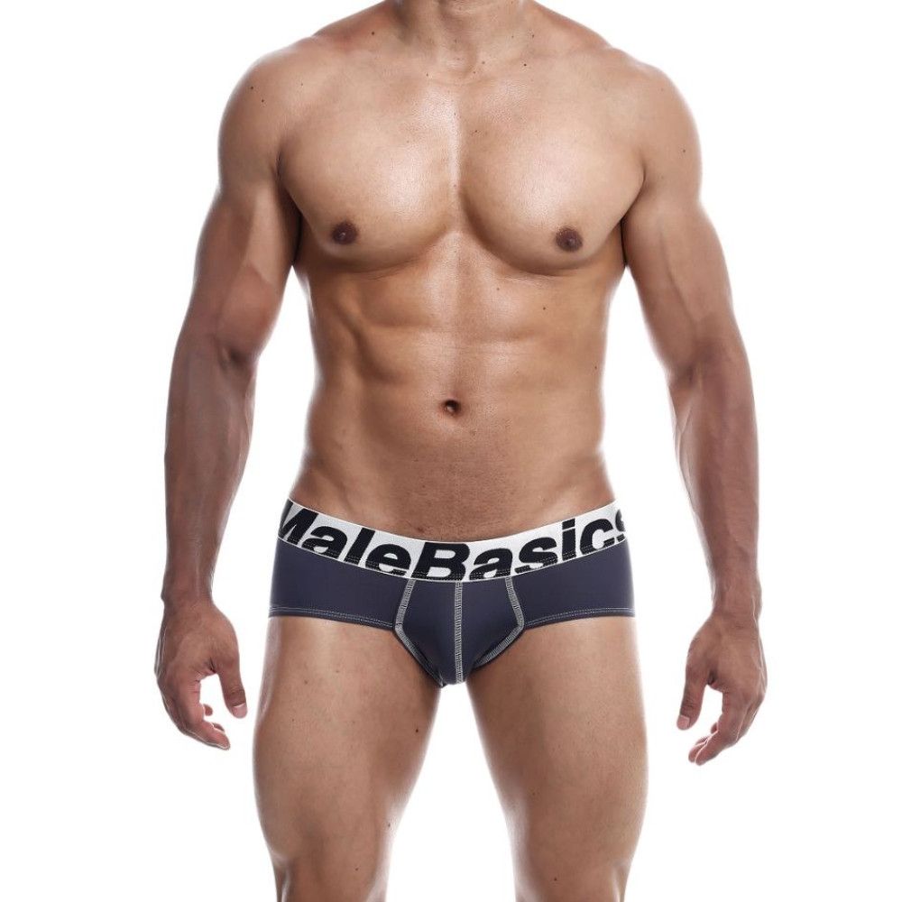 Мужские трусы MaleBasics Microfiber Brief серые, L, фото №0 — секс шоп Украина, NO TABOO