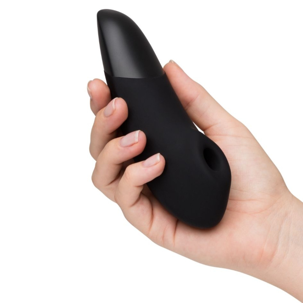 Клиторальный стимулятор 2 в 1 Womanizer Enhance Black вакуумная стимуляция и вибрация, черный фото №19 — секс игрушки: Украина, NO TABOO