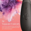 Клиторальный стимулятор 2 в 1 Womanizer Enhance Black вакуумная стимуляция и вибрация, черный фото №7 — секс игрушки: Украина, NO TABOO