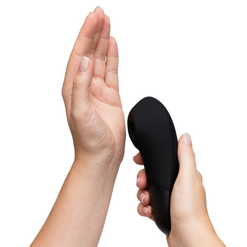 Клиторальный стимулятор 2 в 1 Womanizer Enhance Black вакуумная стимуляция и вибрация, черный фото №23 — секс игрушки: Украина, NO TABOO