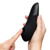 Клиторальный стимулятор 2 в 1 Womanizer Enhance Black вакуумная стимуляция и вибрация, черный фото №24 — секс игрушки: Украина, NO TABOO