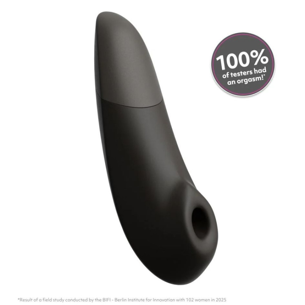 Клиторальный стимулятор 2 в 1 Womanizer Enhance Black вакуумная стимуляция и вибрация, черный фото №10 — секс игрушки: Украина, NO TABOO