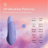 Клиторальный стимулятор 2 в 1 Womanizer Enhance Lilac вакуумная стимуляция и вибрация, лиловый фото №3 — секс игрушки: Украина, NO TABOO
