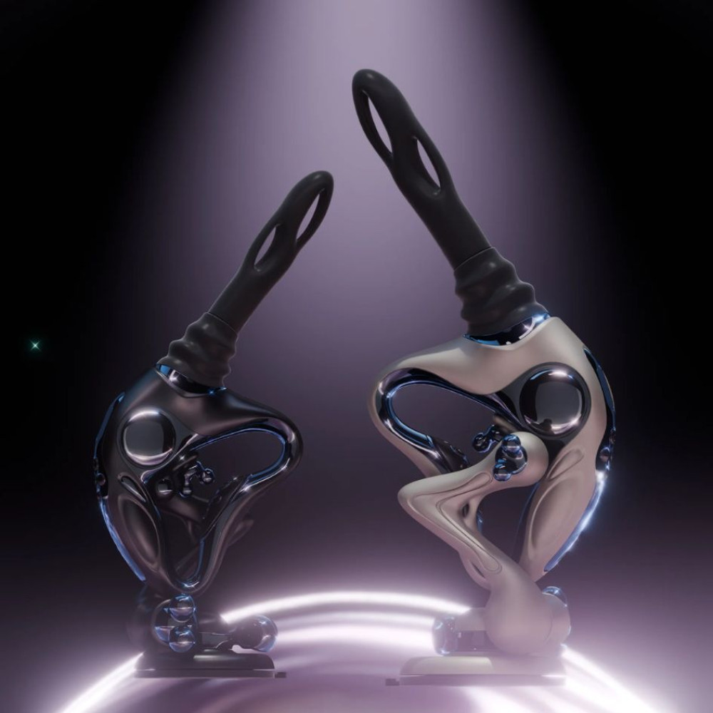 Инновационная секс-машина с пультом UEROS Nexus Power Sex Machine с 2 насадками на присоске, черная фото №3 — секс игрушки: Украина, NO TABOO