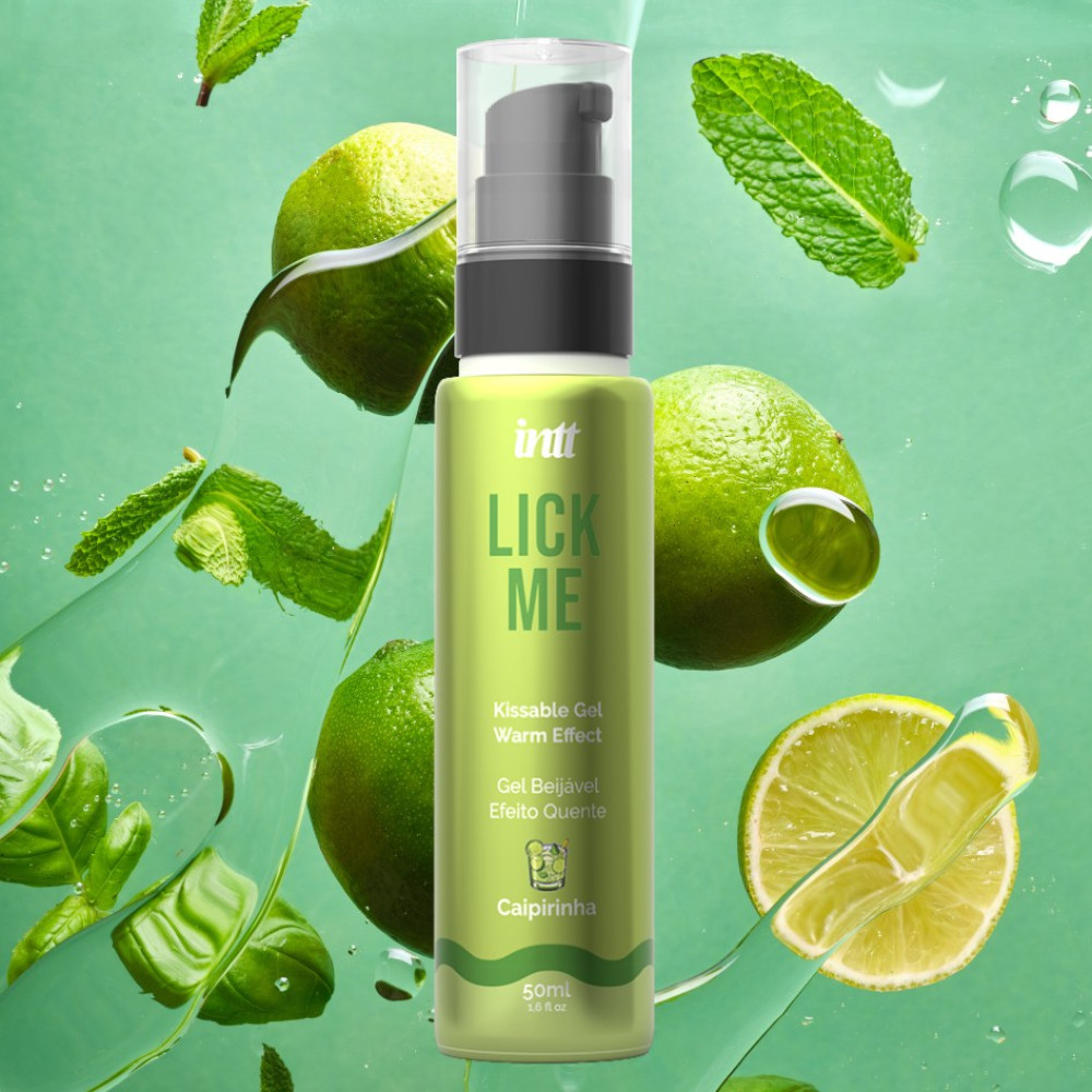 Съедобный лубрикант с эффектом тепла INTT Lick Me Caipirinha со вкусом лайма, 50 мл, фото №0 — секс шоп Украина, NO TABOO