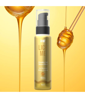 Їстівний лубрикант з ефектом тепла INTT Lick Me Honey зі смаком меду, 50 мл - No Taboo