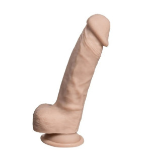 Фалоімітатор термореактивний Silexd Real Skin рідкий силікон, беж, 21 х 4.2 см - No Taboo