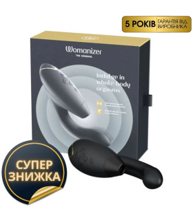 Безконтактний вібратор-стимулятор Womanizer Duo 2 Black, чорний - No Taboo