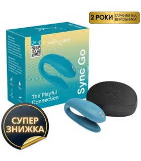 Вибратор для пар We Vibe Sync Go Turquoise, голубой - No Taboo