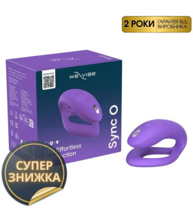 Вібратор для пар з пультом і додатком Sync O We-Vibe, силіконовий, фіолетовий - No Taboo