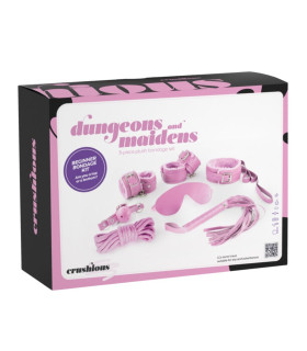 Набор для БДСМ Crushious Dungeons & Maidens розовый, 8 предметов - No Taboo