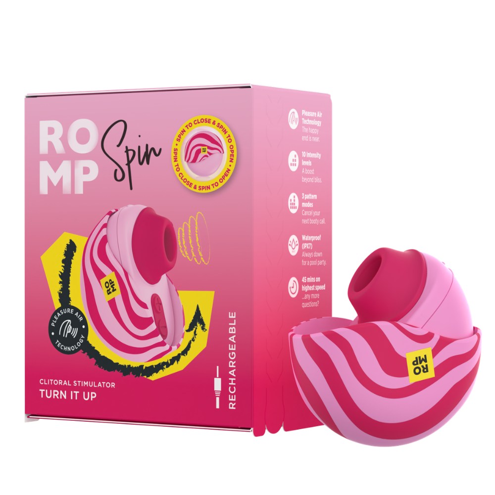 Клиторальный вакуумный стимулятор ROMP Spin в тревел-кейсе, розовый, 7 × 4,2 × 7 см фото №0 — секс игрушки: Украина, NO TABOO