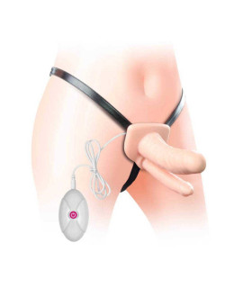 Унисекс страпон-фалопротез (полый) для двойного проникновения - Vibrating Unisex Hollow Strap On - No Taboo