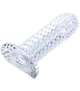 Прозрачная насадка на член с усиками - Silikon Sleeve, Clear - No Taboo