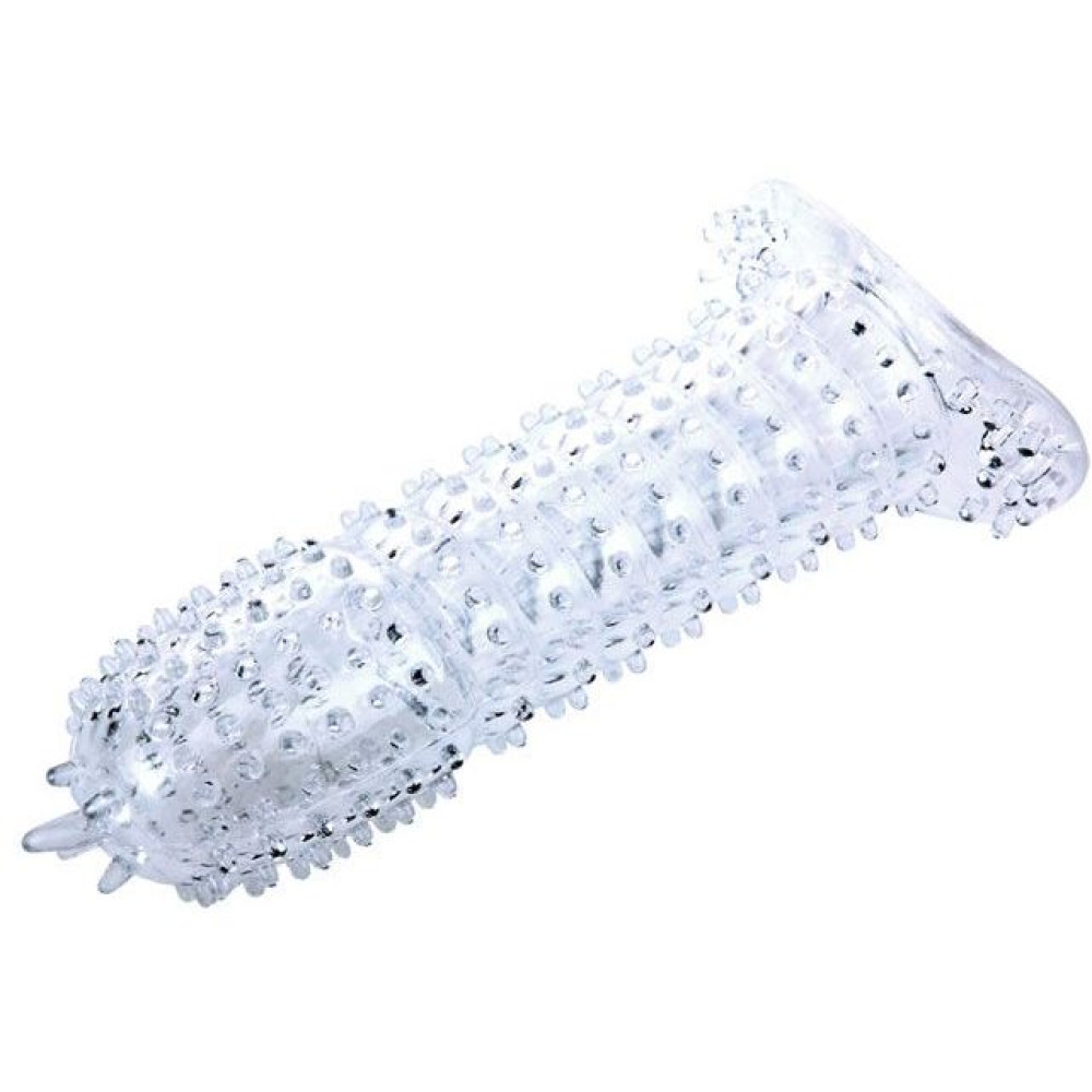 Прозрачная насадка на член с усиками - Silikon Sleeve, Clear фото №3 — секс игрушки: Украина, NO TABOO