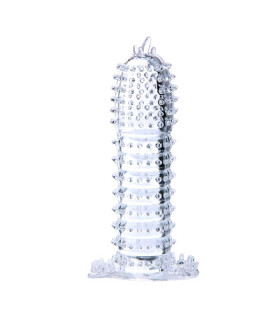 Прозрачная насадка на член с усиками - Silikon Sleeve, Clear - No Taboo