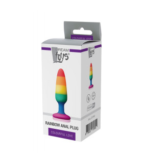 Анальная пробка Dream Toys разноцветная, 11 см х 2.9 см - No Taboo