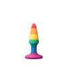 Анальная пробка Dream Toys разноцветная, 9 см х 2.5 см фото №1 — секс игрушки: Украина, NO TABOO