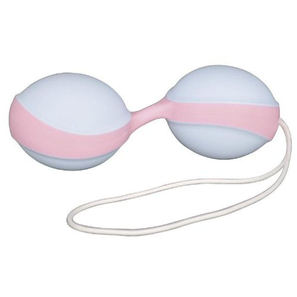 Вагинальные шарики - Amor Gym Balls, голубой/розовый фото №0 — секс игрушки: Украина, NO TABOO