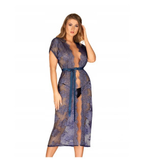 Пеньюар с атласным поясом L/XL - No Taboo