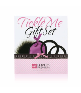 Набор для БДСМ LoversPremium Tickle Me, фиолетовый с черным, 3 предмета - No Taboo