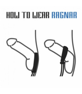 Эрекционное лассо черное VELV'OR - ROOSTER RAGNAR LASSO DESIGN COCK RING BLACK - No Taboo