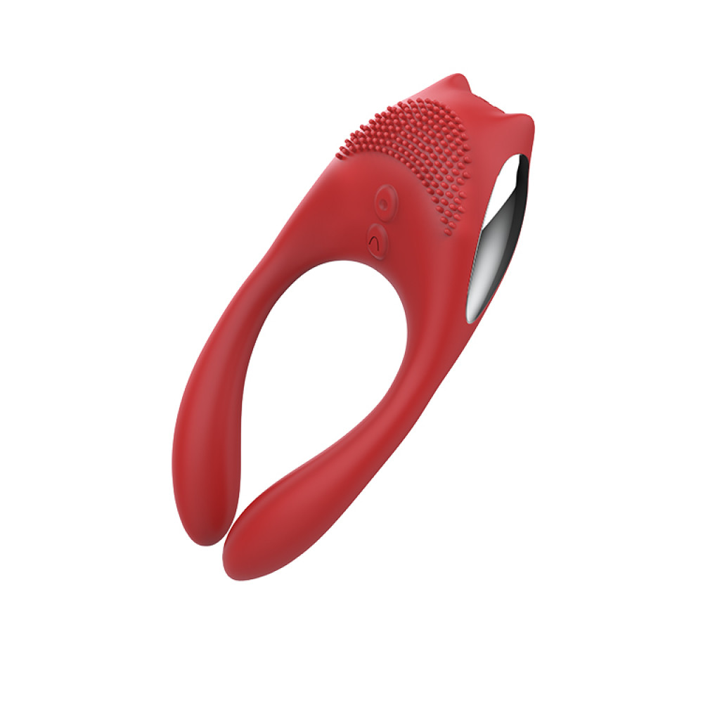 Вибратор для пар Dream Toys Red Revolution с пультом, красный, 12 х 5.3 см фото №5 — секс игрушки: Украина, NO TABOO