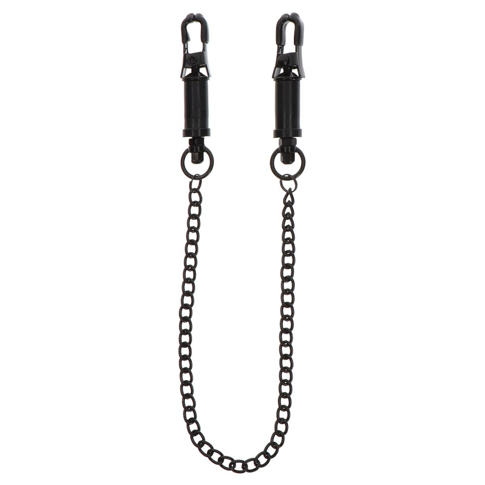  Зажимы на соски Heavy Duty Adjustable Clamps чёрные 52 см, фото №0 — секс шоп Украина, NO TABOO