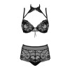  Комплект Obsessive Elizenes черный, L/XL , фото №3 — секс шоп Украина, NO TABOO