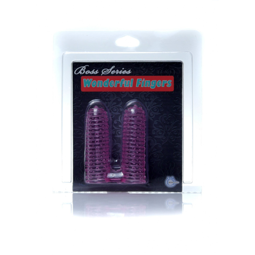  Стимулирующая насадка на пальцы Stimulator-Wonderful Fingers от Boss Series, розовая фото №2 — секс игрушки: Украина, NO TABOO