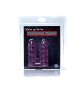 Стимулююча насадка на пальці Stimulator-Wonderful Fingers від Boss Series, рожева - No Taboo