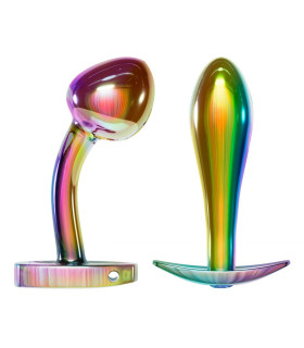 Набор Анальных пробок Anos Metal Butt Plug Set Rainb 2 шт. - No Taboo