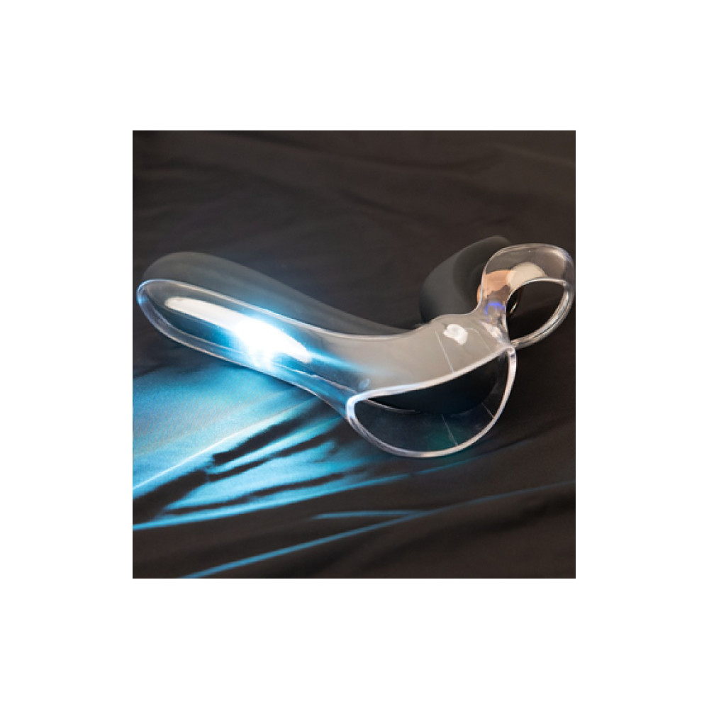 Вагинальное зеркало со светодиодной подсветкой Bad Kitty Vibrating Speculum, фото №5 — секс шоп Украина, NO TABOO