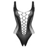 Боди с интимным вырезом Besired Lean, с сеточкой, черный, One Size , фото №4 — секс шоп Украина, NO TABOO