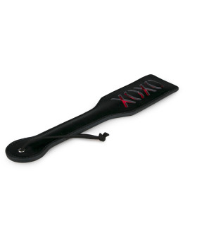 Паддл из экокожи Zwarte Leren Paddle, черный, 32.5 см - No Taboo